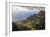 Overlooking the Kalalau Valley Right before Sunset-Andrew Shoemaker-Framed Photographic Print