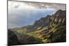 Overlooking the Kalalau Valley Right before Sunset-Andrew Shoemaker-Mounted Photographic Print