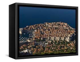 Overlooking the Old Town of Dubrovnik, UNESCO World Heritage Site, Croatia, Europe-Michael Runkel-Framed Stretched Canvas