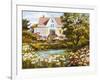 Overlooking the Pond-Erin Dertner-Framed Art Print