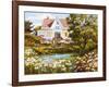 Overlooking the Pond-Erin Dertner-Framed Art Print