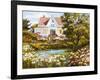 Overlooking the Pond-Erin Dertner-Framed Art Print