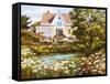 Overlooking the Pond-Erin Dertner-Framed Stretched Canvas