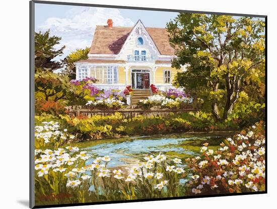 Overlooking the Pond-Erin Dertner-Mounted Art Print