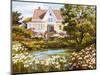 Overlooking the Pond-Erin Dertner-Mounted Art Print