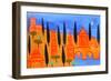 Overlooking the River Arno, 2002 (oil on linen)-Cristina Rodriguez-Framed Giclee Print