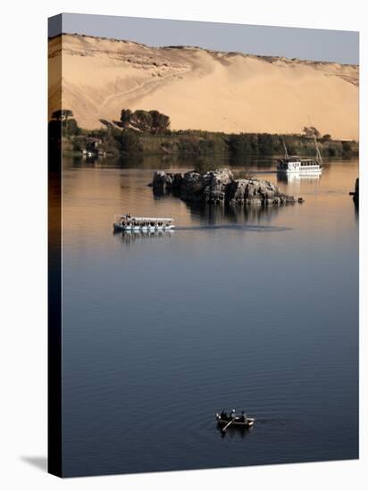 Overlooking the River Nile at Aswan, Egypt, North Africa, Africa-Mcconnell Andrew-Stretched Canvas