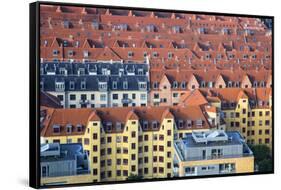 Overlooking the rooftops of Copenhagen-Mallorie Ostrowitz-Framed Stretched Canvas