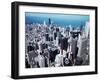 Overlooking the Skyscrapers from the Top of the Sears Building, Chicago, Illinois-null-Framed Premium Photographic Print