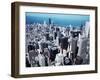 Overlooking the Skyscrapers from the Top of the Sears Building, Chicago, Illinois-null-Framed Photographic Print