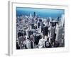 Overlooking the Skyscrapers from the Top of the Sears Building, Chicago, Illinois-null-Framed Photographic Print