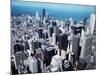 Overlooking the Skyscrapers from the Top of the Sears Building, Chicago, Illinois-null-Mounted Photographic Print