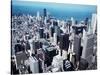 Overlooking the Skyscrapers from the Top of the Sears Building, Chicago, Illinois-null-Stretched Canvas