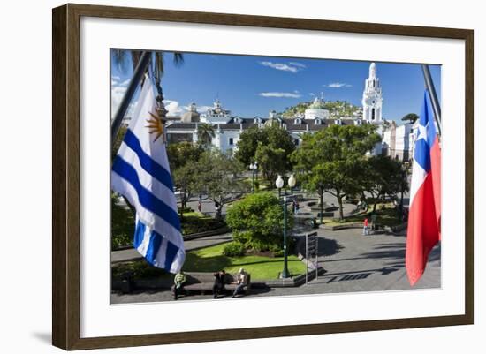 Overlooking the Square of Independence, Quito, Ecuador-Peter Adams-Framed Photographic Print