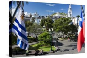 Overlooking the Square of Independence, Quito, Ecuador-Peter Adams-Stretched Canvas