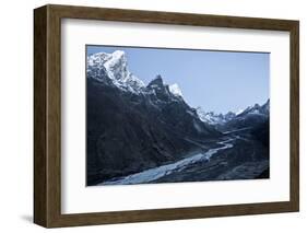Overlooking the Village of Pheriche in the Khumbu Valley, Nepal-Kent Harvey-Framed Photographic Print