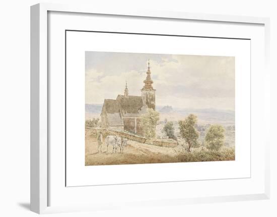 Overlooking the Zisper Castle in Slovakia-Jakob Alt-Framed Premium Giclee Print