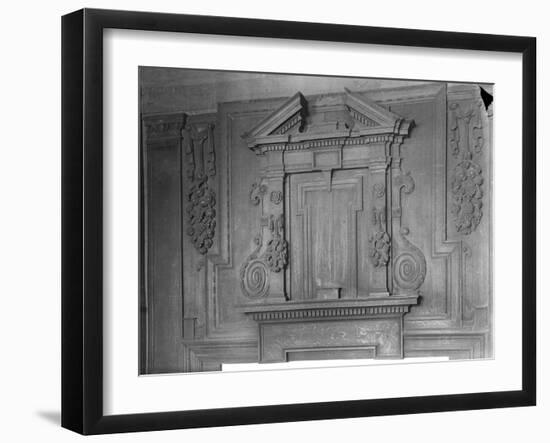 Overmantel, the Perne Library-Frederick Henry Evans-Framed Photographic Print