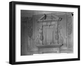 Overmantel, the Perne Library-Frederick Henry Evans-Framed Photographic Print