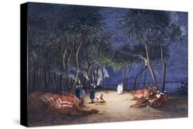 Overnight Camp on Banks of Nile, from Empress Eugenie of France's Journey in Egypt-Charles Theodore Frere-Stretched Canvas