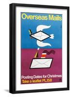 Overseas Mails - Posting Dates for Christmas-Harry Stevens-Framed Art Print
