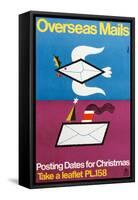 Overseas Mails - Posting Dates for Christmas-Harry Stevens-Framed Stretched Canvas