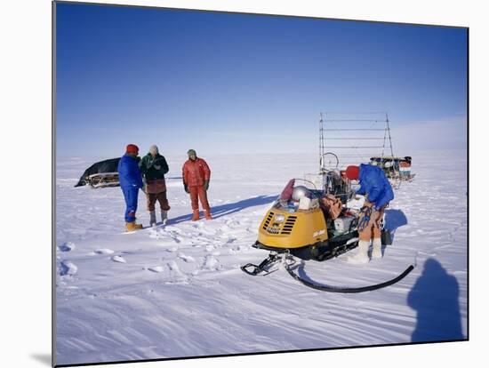 Oversnow Geophysical Team of the British Antarctic Survey, Antarctica, Polar Regions-Geoff Renner-Mounted Photographic Print