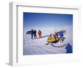 Oversnow Geophysical Team of the British Antarctic Survey, Antarctica, Polar Regions-Geoff Renner-Framed Photographic Print