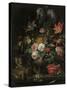 Overturned Bouquet-Abraham Mignon-Stretched Canvas
