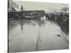 Overturned Electric Tram and Onlookers, London, 1913-null-Stretched Canvas