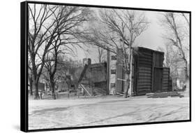 Overturned Houses-Russell Lee-Framed Stretched Canvas