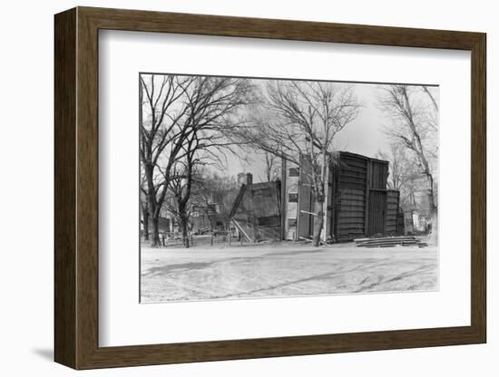 Overturned Houses-Russell Lee-Framed Photographic Print