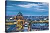 Overview, Berlin Dom and Spree River, Berlin, Germany-Sabine Lubenow-Stretched Canvas