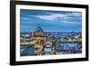 Overview, Berlin Dom and Spree River, Berlin, Germany-Sabine Lubenow-Framed Photographic Print