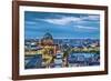 Overview, Berlin Dom and Spree River, Berlin, Germany-Sabine Lubenow-Framed Photographic Print