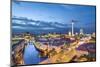 Overview, Berlin Dom, Spree River and Television tower, Berlin, Germany-Sabine Lubenow-Mounted Photographic Print