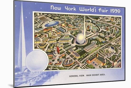 Overview, New York World's Fair, 1939-null-Mounted Art Print