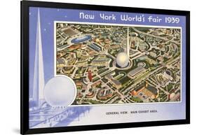 Overview, New York World's Fair, 1939-null-Framed Art Print