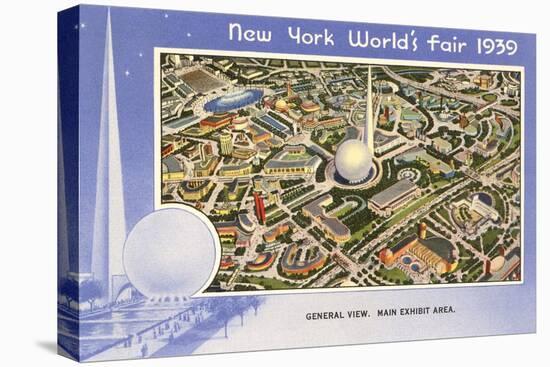 Overview, New York World's Fair, 1939-null-Stretched Canvas