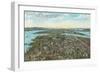 Overview of 1909 Exposition, Seattle, Washington-null-Framed Art Print