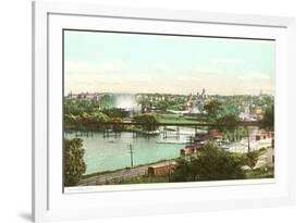 Overview of Ann Arbor, Michigan-null-Framed Art Print