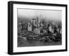 Overview of Battery Park and Lower Manhattan-null-Framed Premium Photographic Print