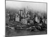 Overview of Battery Park and Lower Manhattan-null-Mounted Premium Photographic Print