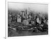 Overview of Battery Park and Lower Manhattan-null-Framed Photographic Print