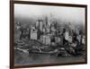 Overview of Battery Park and Lower Manhattan-null-Framed Photographic Print