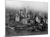 Overview of Battery Park and Lower Manhattan-null-Mounted Photographic Print