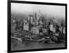 Overview of Battery Park and Lower Manhattan-null-Framed Photographic Print