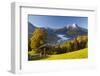 Overview of Berchtesgaden in Autumn with the Watzmann Mountain in the Background-Miles Ertman-Framed Photographic Print