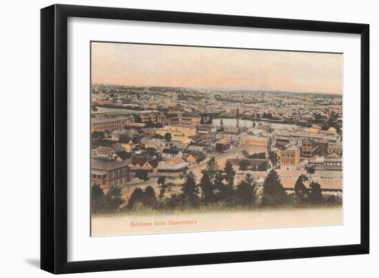 Overview of Brisbane, Australia-null-Framed Art Print