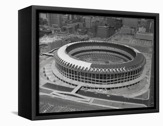 Overview of Busch Stadium-null-Framed Stretched Canvas